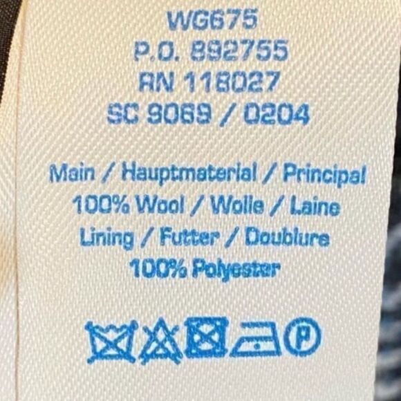 BODEN British Tweed Wool Black/Maroon/White/Blue Plaid Pencil Skirt 4 Classic - Picture 5 of 6